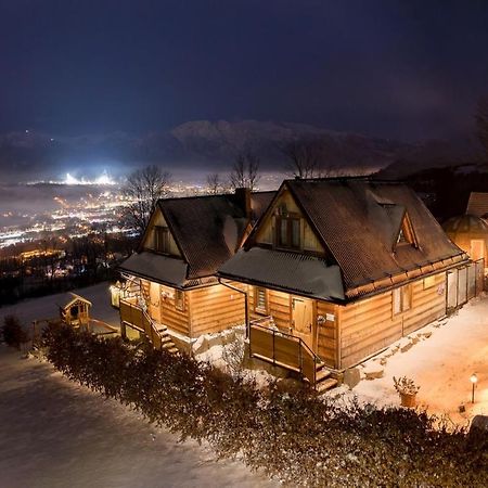 Domki Widokowe Wooden Luxury Chalet & Jacuzzi Zab Eksteriør bilde