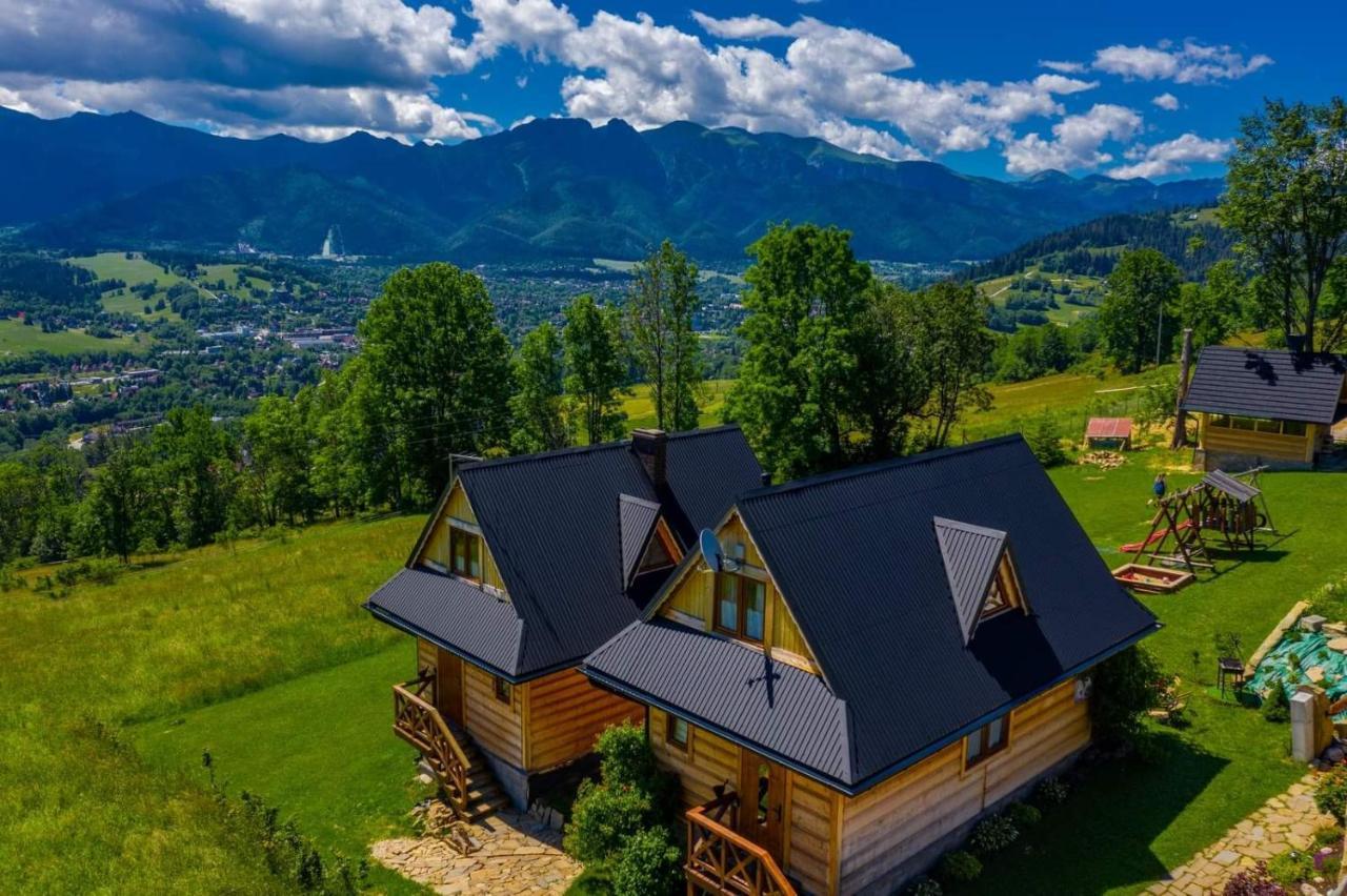 Domki Widokowe Wooden Luxury Chalet & Jacuzzi Zab Eksteriør bilde