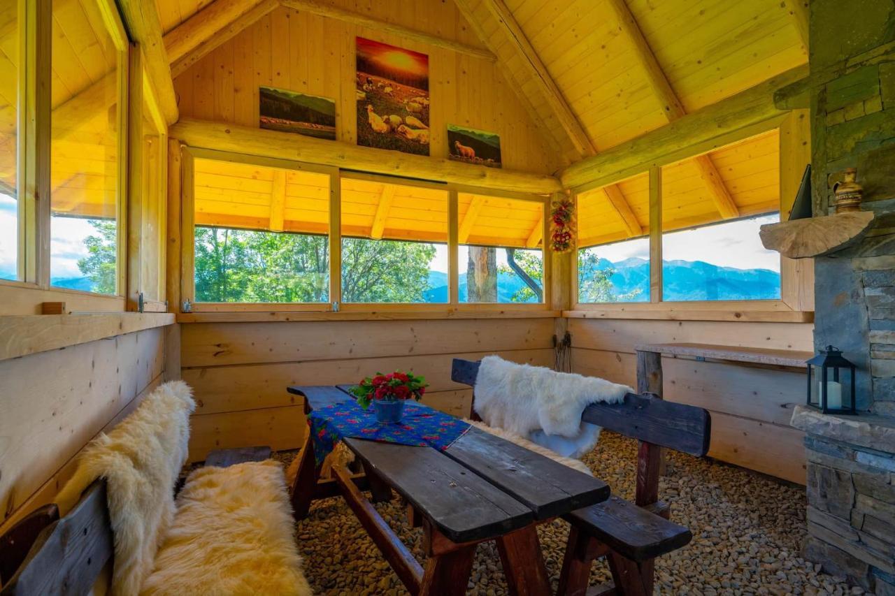 Domki Widokowe Wooden Luxury Chalet & Jacuzzi Zab Eksteriør bilde