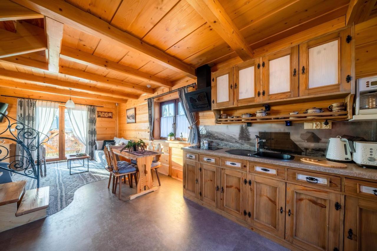 Domki Widokowe Wooden Luxury Chalet & Jacuzzi Zab Eksteriør bilde