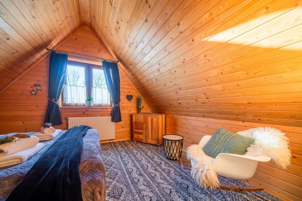 Domki Widokowe Wooden Luxury Chalet & Jacuzzi Zab Eksteriør bilde