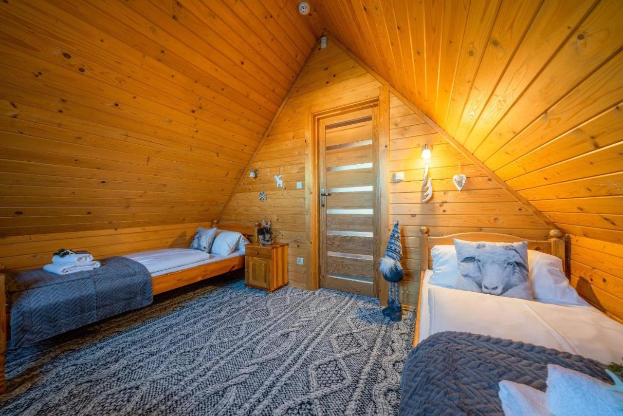 Domki Widokowe Wooden Luxury Chalet & Jacuzzi Zab Eksteriør bilde