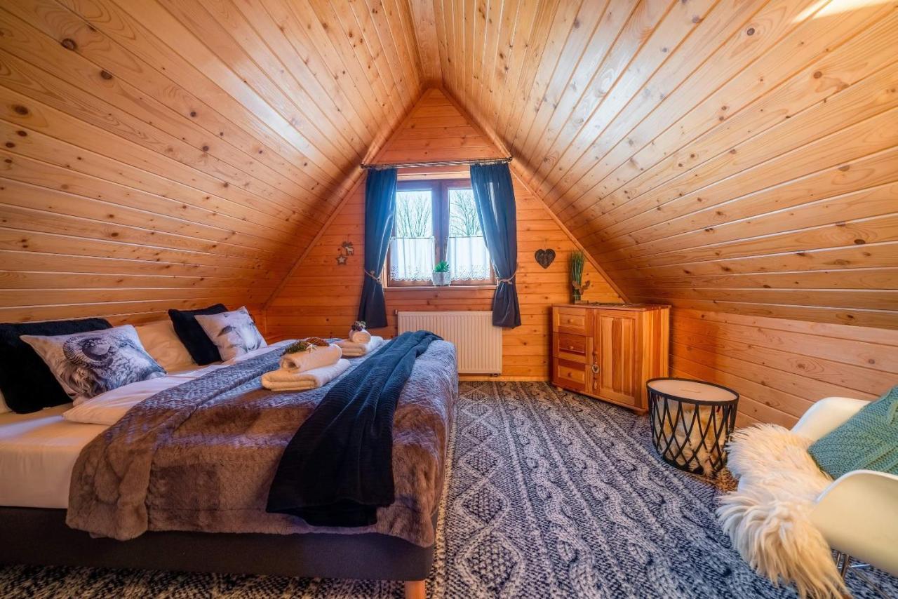 Domki Widokowe Wooden Luxury Chalet & Jacuzzi Zab Eksteriør bilde