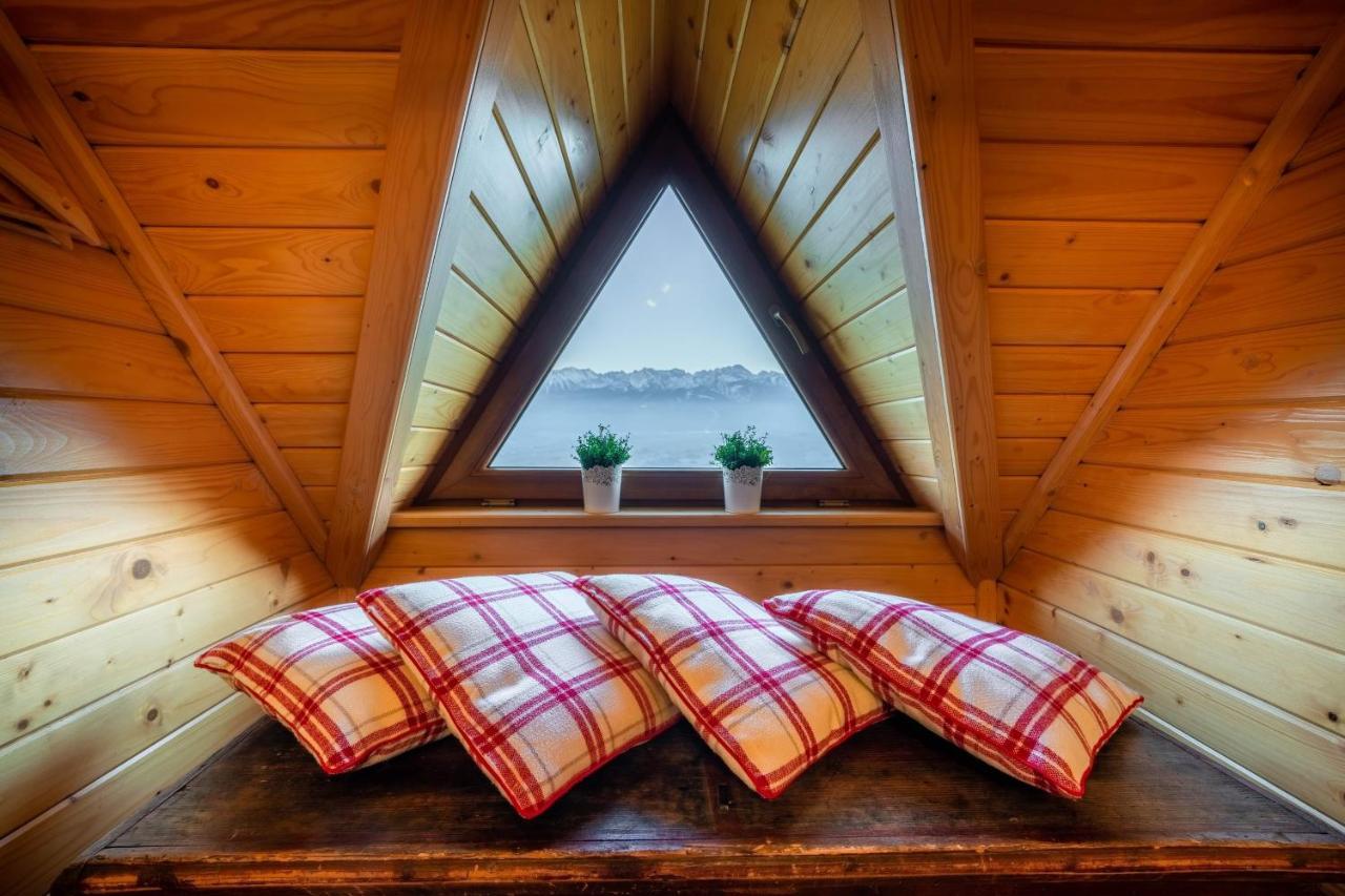 Domki Widokowe Wooden Luxury Chalet & Jacuzzi Zab Eksteriør bilde