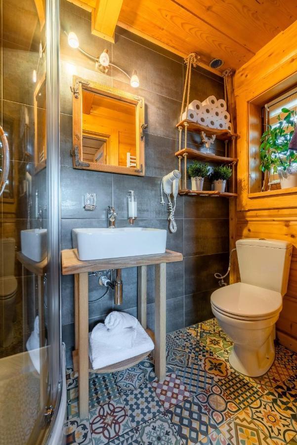 Domki Widokowe Wooden Luxury Chalet & Jacuzzi Zab Eksteriør bilde