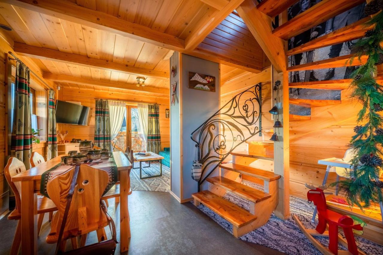 Domki Widokowe Wooden Luxury Chalet & Jacuzzi Zab Eksteriør bilde