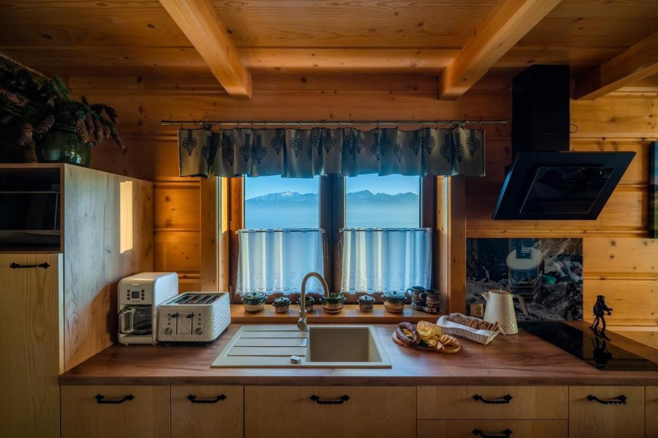 Domki Widokowe Wooden Luxury Chalet & Jacuzzi Zab Eksteriør bilde
