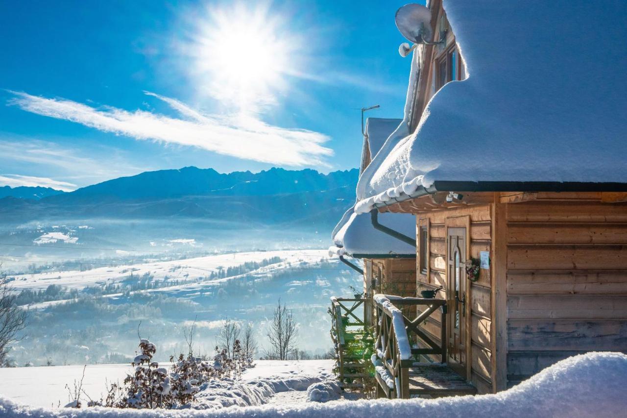 Domki Widokowe Wooden Luxury Chalet & Jacuzzi Zab Eksteriør bilde