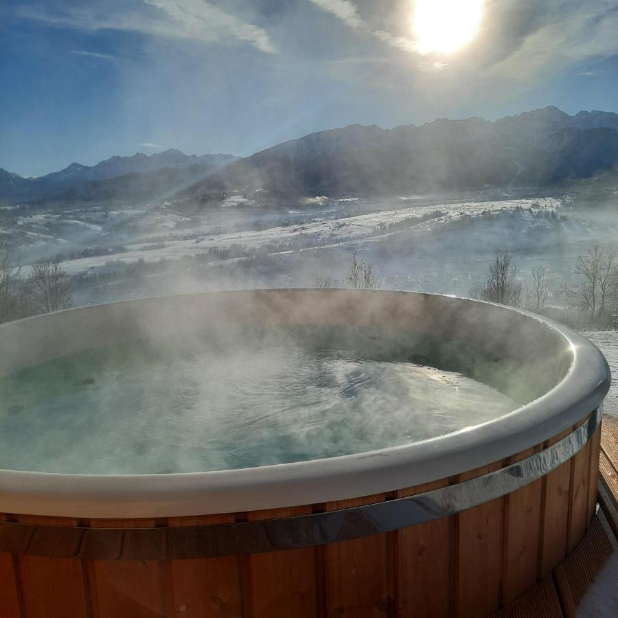 Domki Widokowe Wooden Luxury Chalet & Jacuzzi Zab Eksteriør bilde
