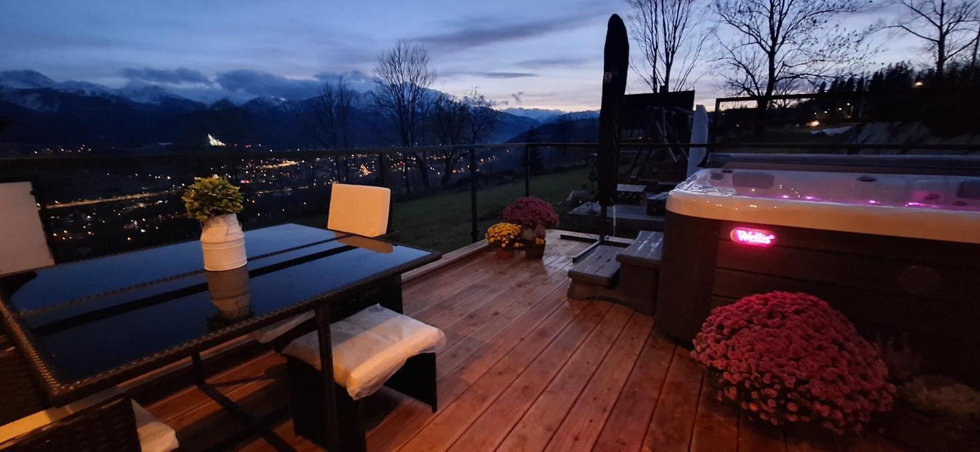 Domki Widokowe Wooden Luxury Chalet & Jacuzzi Zab Eksteriør bilde