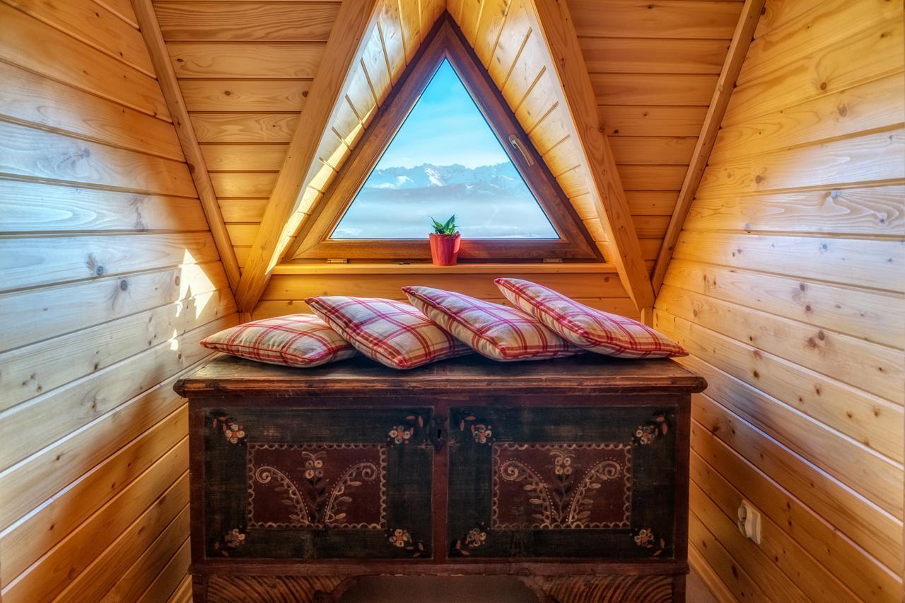 Domki Widokowe Wooden Luxury Chalet & Jacuzzi Zab Eksteriør bilde